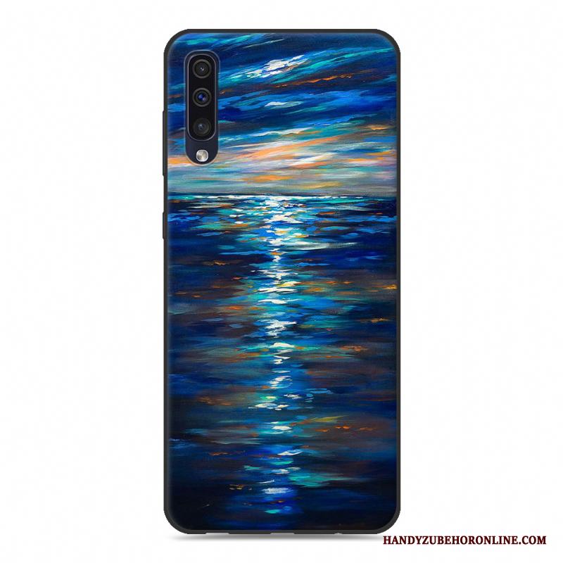 Samsung Galaxy A50 Silikon Stjärna Vacker Fallskydd Skal Telefon Personlighet Kreativa