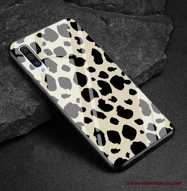 Samsung Galaxy A50 Skal Leopard Fodral Skydd Glas Mjuk Sy Silikon