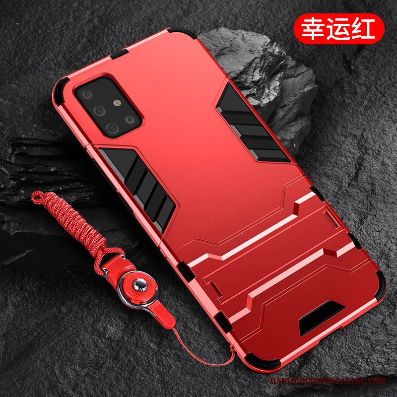Samsung Galaxy A51 Skal Mjuk Net Red Nubuck Par Silikon Stjärna Personlighet