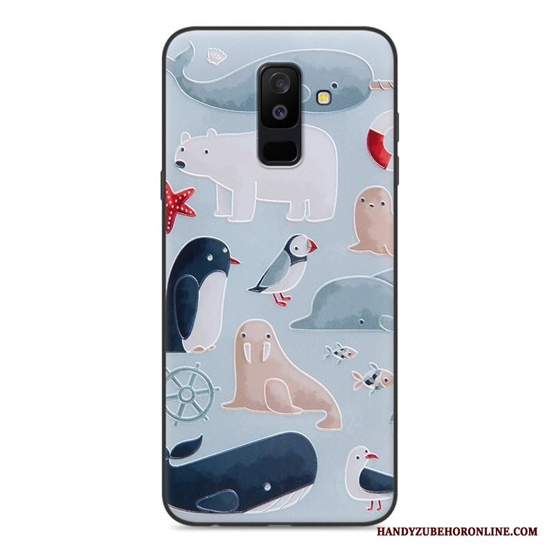 Samsung Galaxy A6+ Stjärna Fallskydd Skal Telefon Lättnad Fodral Mjuk Kreativa