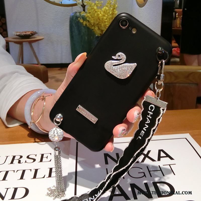 Samsung Galaxy A7 2015 Svart Silikon Lyxiga Trend Varumärke Kreativa Rose Skal Telefon