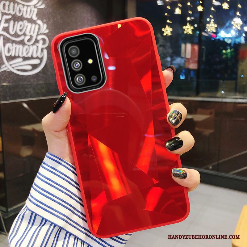 Samsung Galaxy A71 Fodral Par Net Red Stjärna Skal Telefon Röd All Inclusive