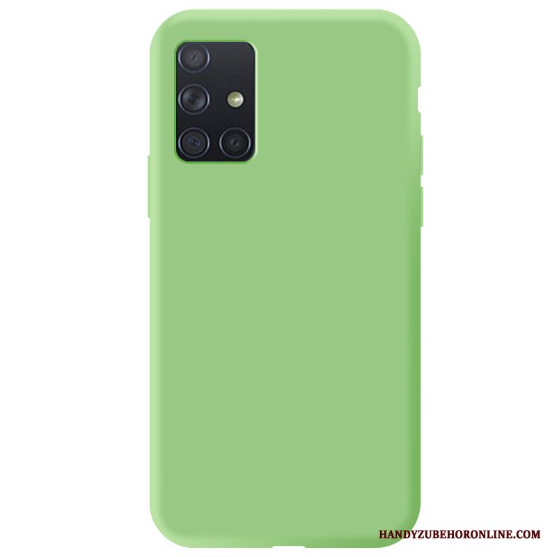 Samsung Galaxy A71 Mode Skal Kyla Grön Silikon Mjuk All Inclusive