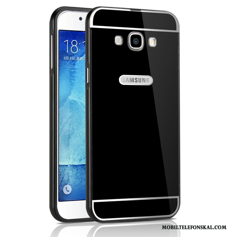 Samsung Galaxy A8 Frame Metall Fallskydd Svart All Inclusive Skal Telefon Stjärna