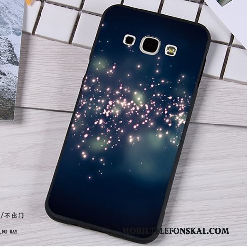 Samsung Galaxy A8 Skal Tecknat Stjärna Vacker Skydd Fodral Mobil Telefon Purpur