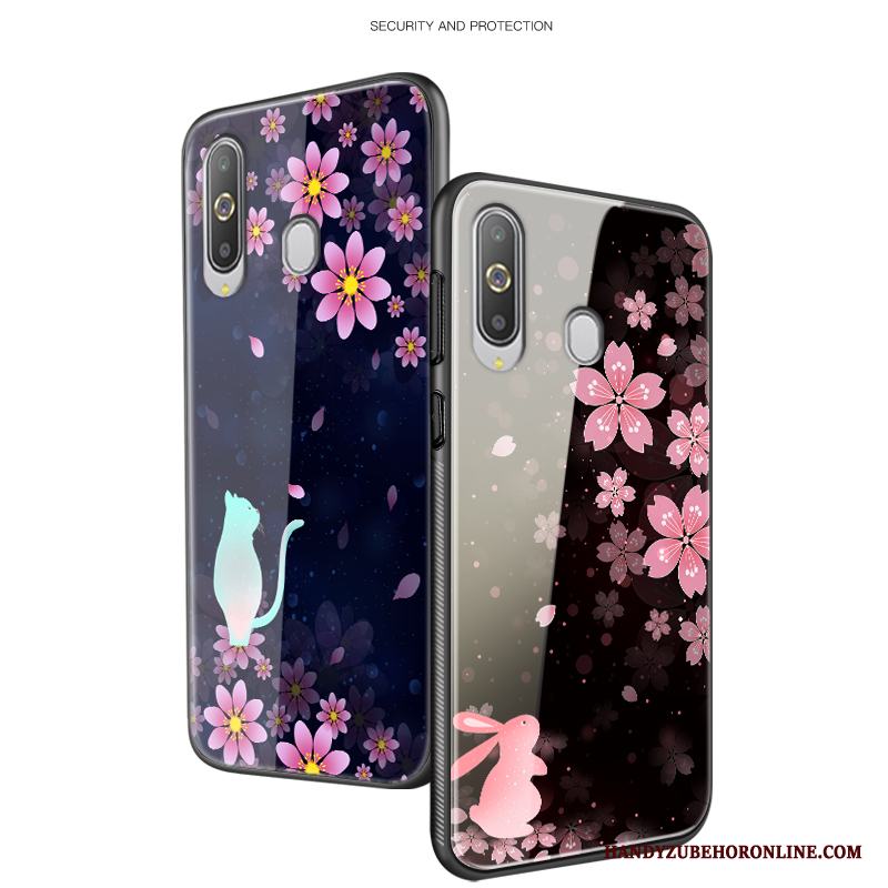 Samsung Galaxy A8s Mode Skydd Fodral Blommor Skal Telefon Hård Fallskydd