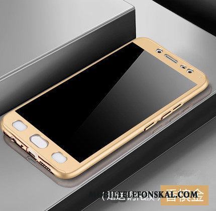 Samsung Galaxy J3 2016 Skal Guld Nubuck Fodral Stjärna Mobil Telefon Hård Skydd