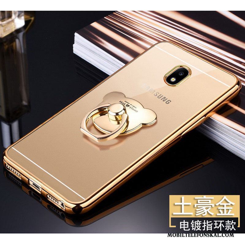 Samsung Galaxy J3 2017 Skal Stjärna Guld Skydd Fodral Fallskydd Silikon Trend