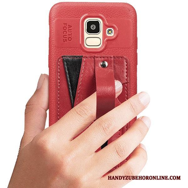 Samsung Galaxy J6 Skal Kort Fallskydd Fodral Telefon Mönster Mjuk