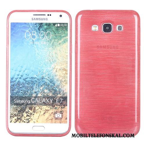 Samsung Galaxy J7 2015 Skal All Inclusive Skydd Silke Stjärna Röd Silikon