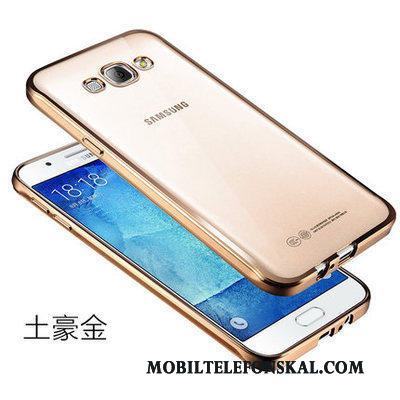 Samsung Galaxy J7 2015 Skal Stjärna Fallskydd Transparent Mjuk Mobil Telefon Guld