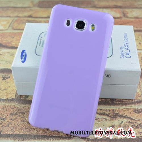 Samsung Galaxy J7 2016 Mjuk Stjärna Skal Telefon Purpur Silikon Skydd Fodral