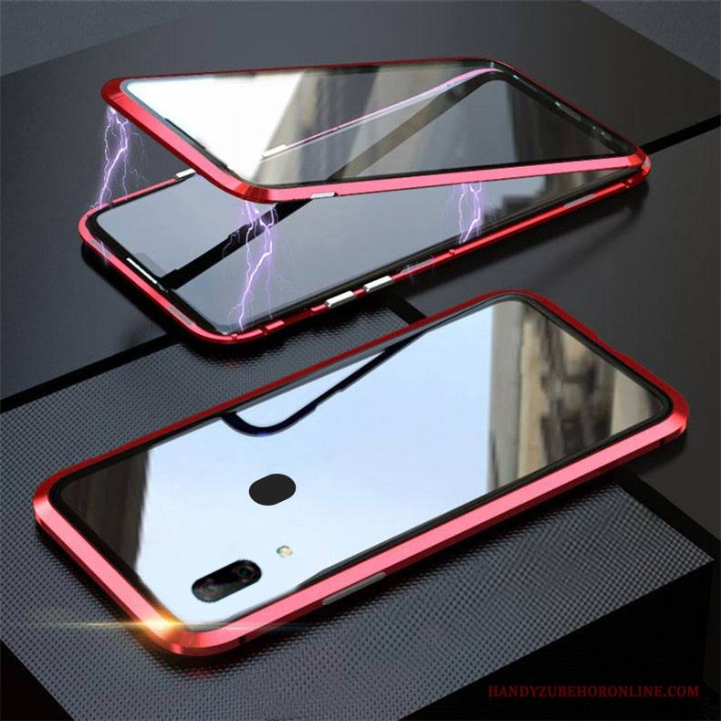 Samsung Galaxy M20 Skal Enkel All Inclusive Ny Glas Skydd Fodral Reversibel