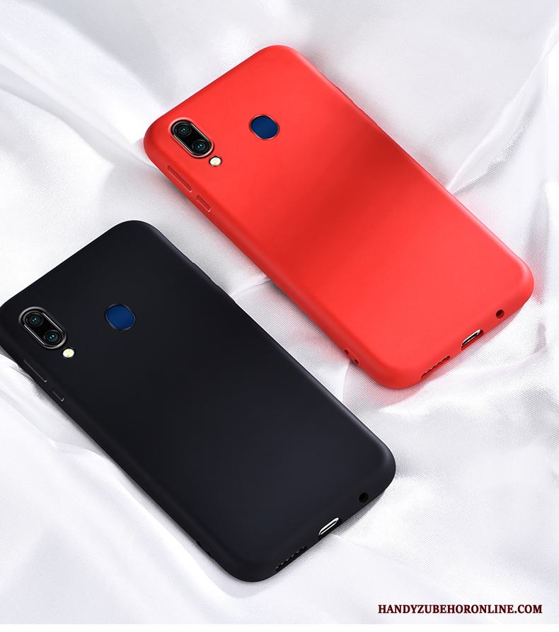 Samsung Galaxy M20 Slim Mjuk Silikon Skydd Skal Röd Duk