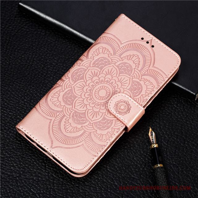 Samsung Galaxy Note 10 Lite Skal Täcka Läderfodral Silikon Rosa Guld All Inclusive Skydd Fallskydd