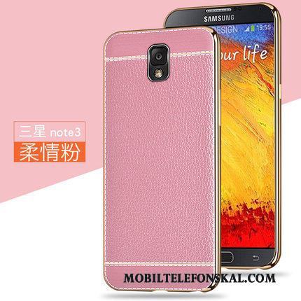 Samsung Galaxy Note 3 Tunn Silikon Mjuk Fodral Fallskydd Rosa Skal