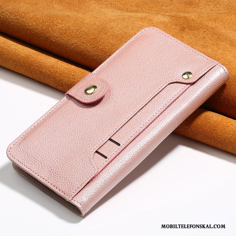 Samsung Galaxy Note 5 Rosa Guld Slim Skal Telefon Fallskydd All Inclusive Äkta Läder Kreativa