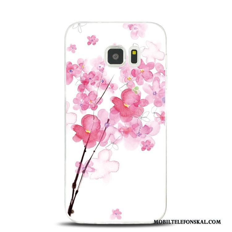 Samsung Galaxy Note 5 Silikon Persika Skal Telefon Support Stjärna Rosa Mjuk