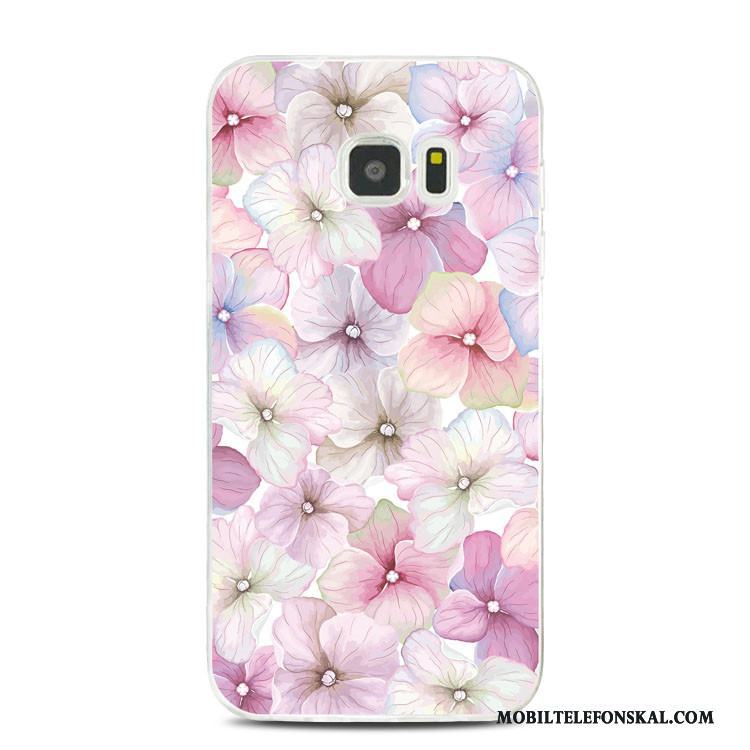 Samsung Galaxy Note 5 Stjärna Skal Telefon Blommor Kyla All Inclusive Mjuk Rosa