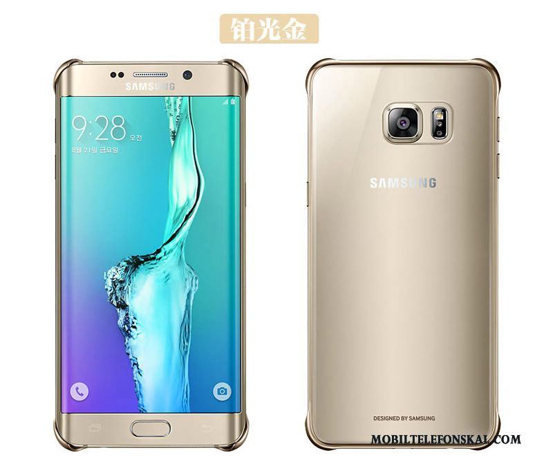 Samsung Galaxy Note 5 Transparent Fodral Guld Stjärna Slim Skal Telefon