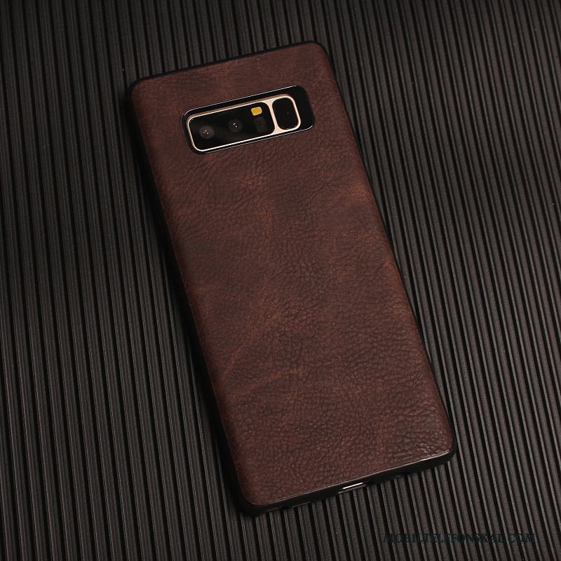 Samsung Galaxy Note 8 Enkel Skal Telefon Nubuck All Inclusive Personlighet Slim Stjärna