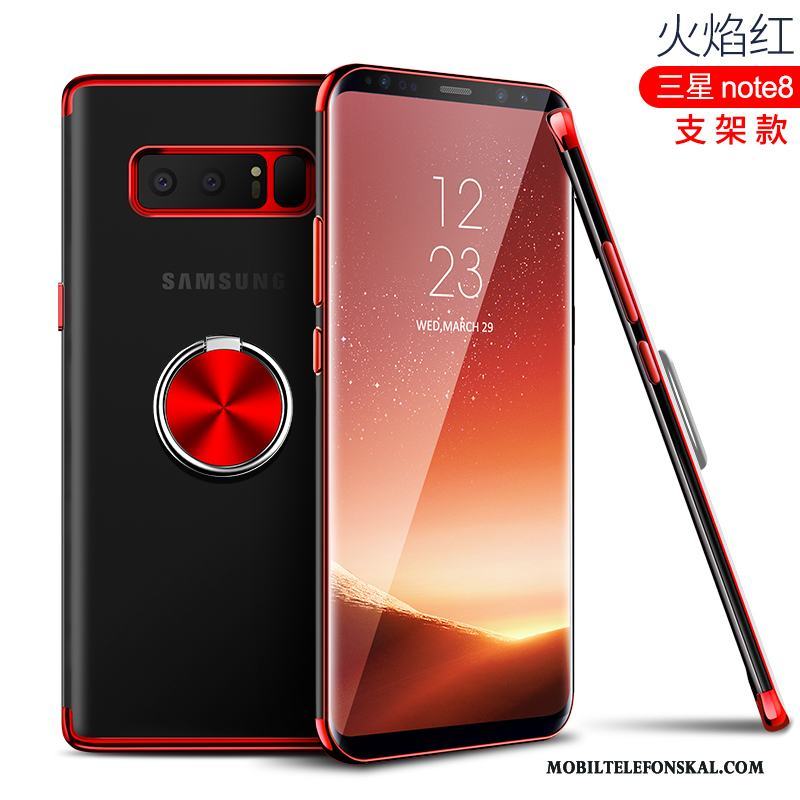 Samsung Galaxy Note 8 Mjuk Silikon Röd All Inclusive Transparent Skal Telefon Kreativa