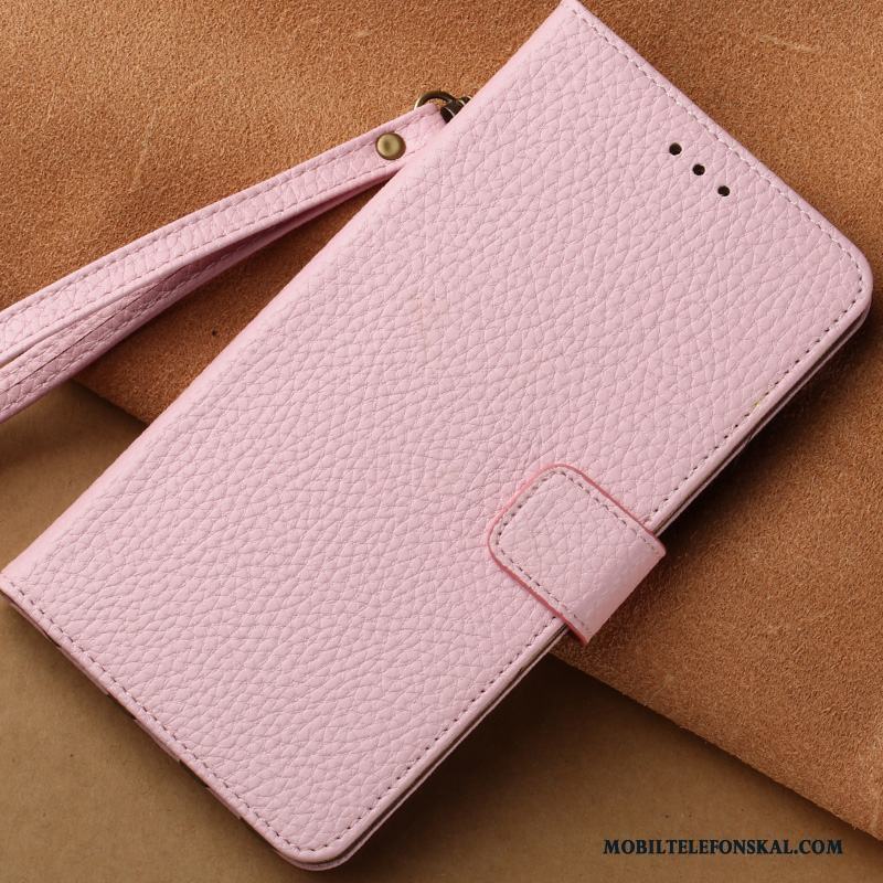Samsung Galaxy Note 8 Rosa Läderfodral Hängsmycken Skydd Stjärna All Inclusive Skal Telefon