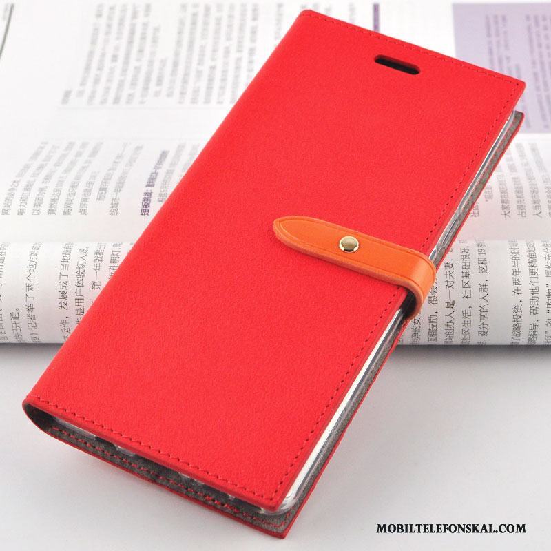 Samsung Galaxy Note 8 Slim Röd Silikon Täcka Läderfodral Mjuk Skal Telefon