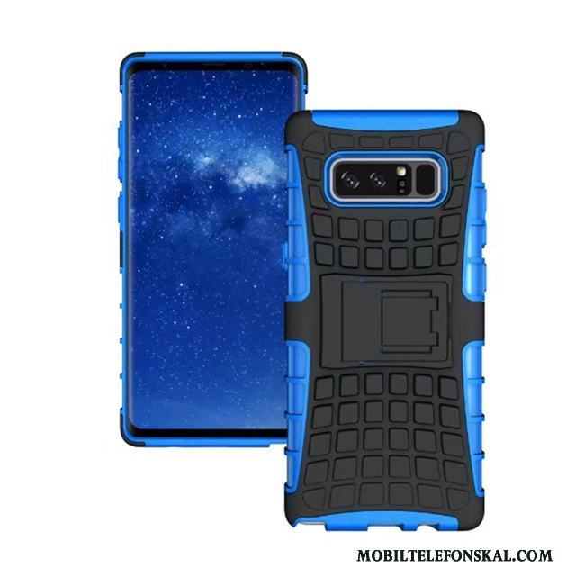 Samsung Galaxy Note 8 Stjärna Trend Skal Telefon Fallskydd Support Mönster Blå