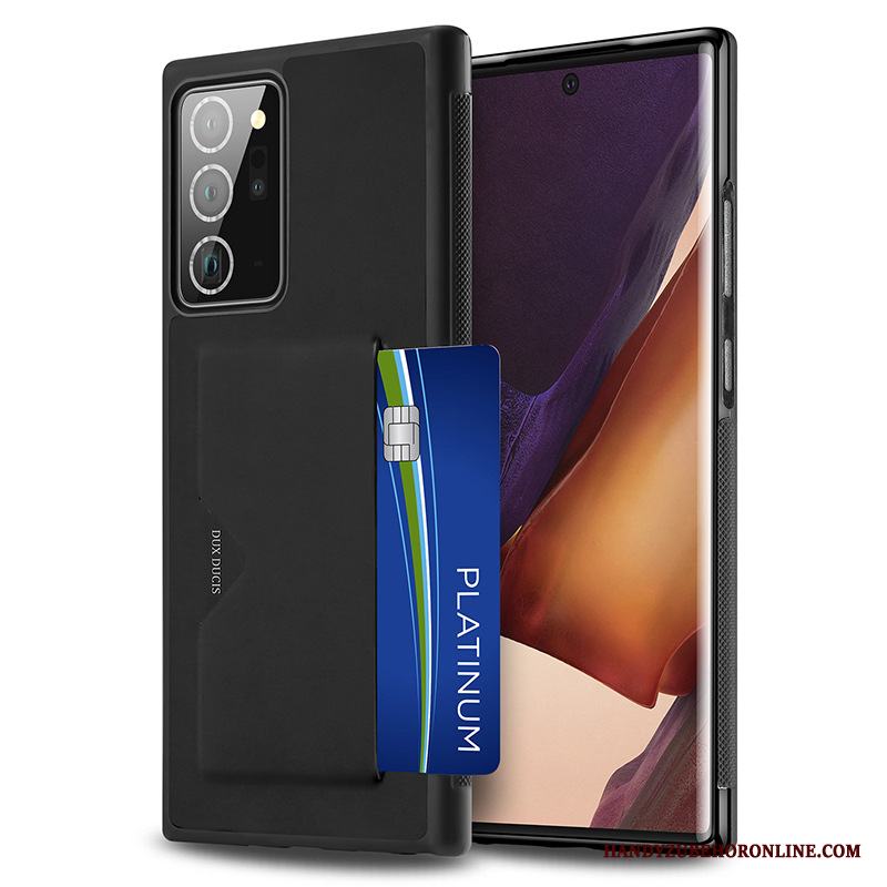 Samsung Galaxy Note20 Ultra Kort Svart Fallskydd Silikon All Inclusive Skal Telefon Stjärna