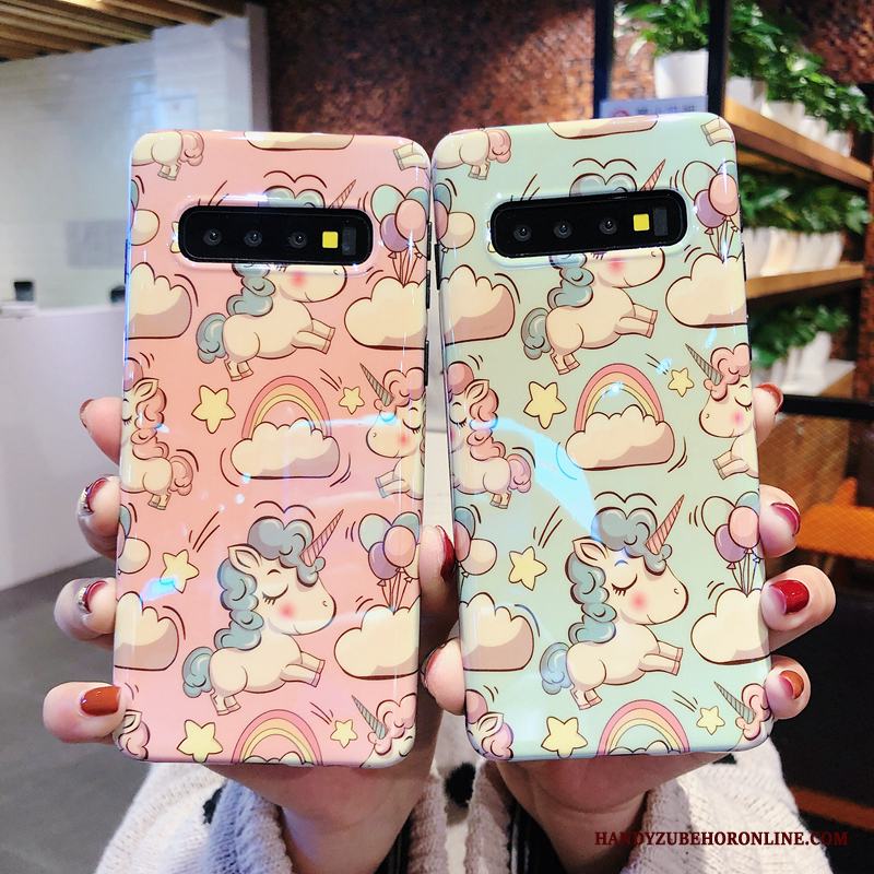 Samsung Galaxy S10+ Skal Fallskydd Kreativa Tecknat Trend Mjuk Stjärna Vacker