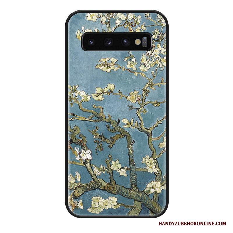 Samsung Galaxy S10+ Skal Grön Par Hängsmycken Fallskydd All Inclusive Kreativa Trend Varumärke