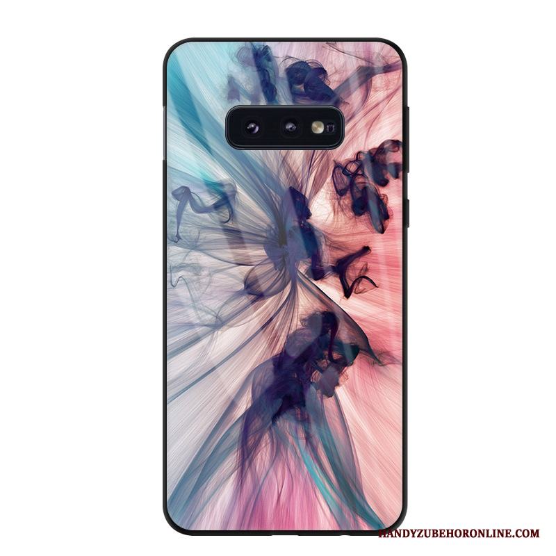 Samsung Galaxy S10e Fallskydd Skal Telefon Fodral Rosa Spegel Trend Stjärna