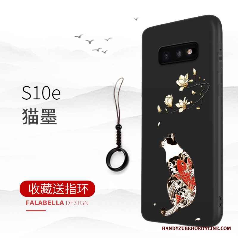 Samsung Galaxy S10e Fodral Skydd Svart Fallskydd Skal Telefon Business Stjärna