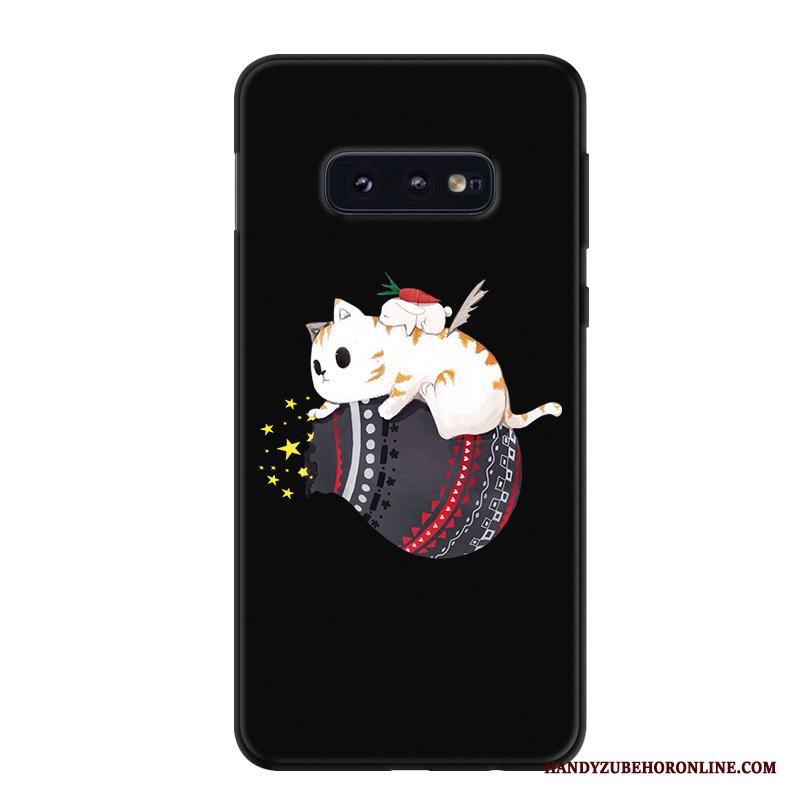 Samsung Galaxy S10e Silikon Personlighet Skal Telefon Mjuk Fodral Fallskydd Svart