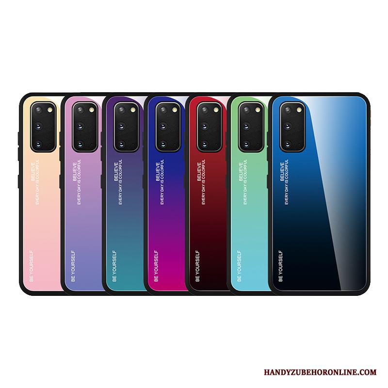 Samsung Galaxy S20 Gradient Skal Telefon Blå Stjärna Fodral Skydd Kreativa