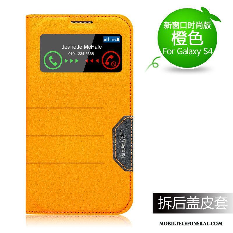Samsung Galaxy S4 Mobil Telefon Skydd Orange Stjärna Skal Telefon Fodral Ny
