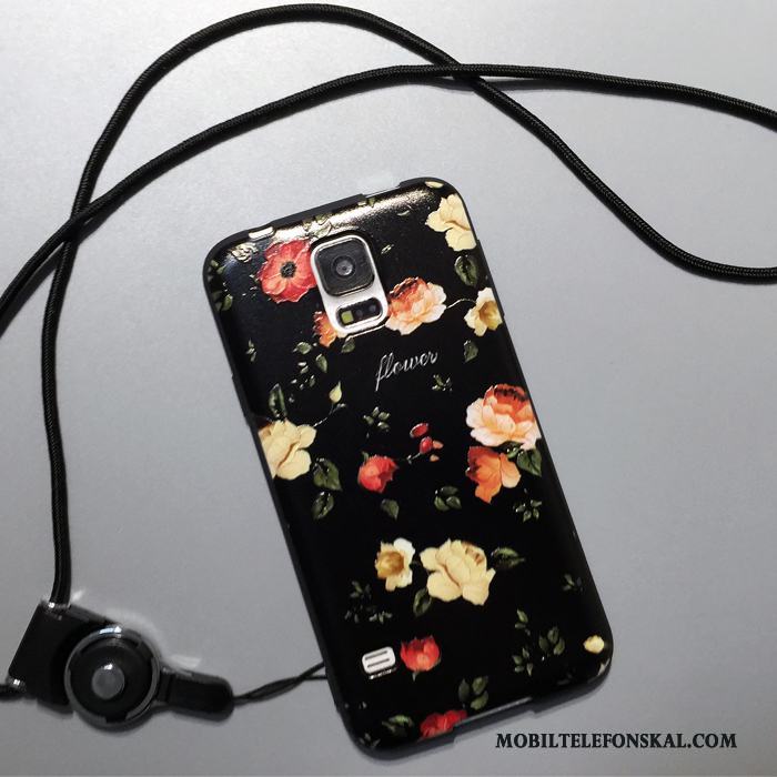Samsung Galaxy S5 Skal Telefon Tecknat All Inclusive Stjärna Vacker Blommor Mjuk