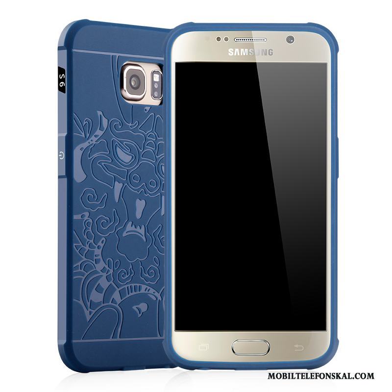 Samsung Galaxy S6 Edge Silikon Kreativa Skal Telefon Stjärna Trend Fodral Personlighet