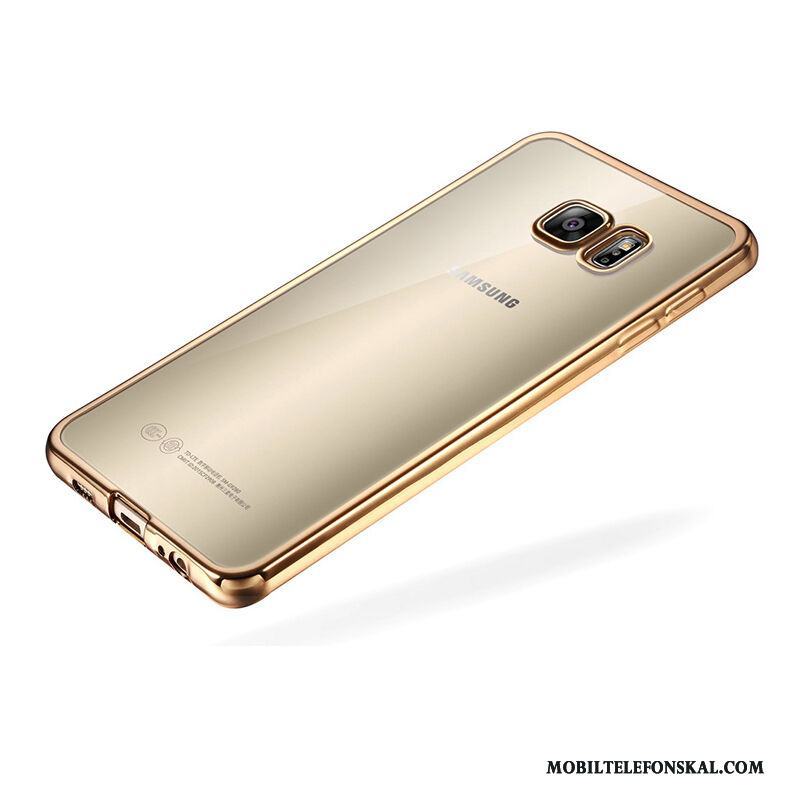 Samsung Galaxy S6 Fodral Guld Mjuk Plating Skal Silikon Fallskydd