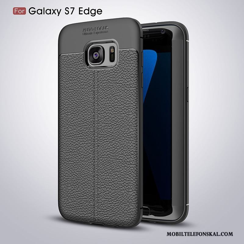 Samsung Galaxy S7 Edge Stjärna Kreativa Mjuk Silikon Svart Skal Telefon All Inclusive