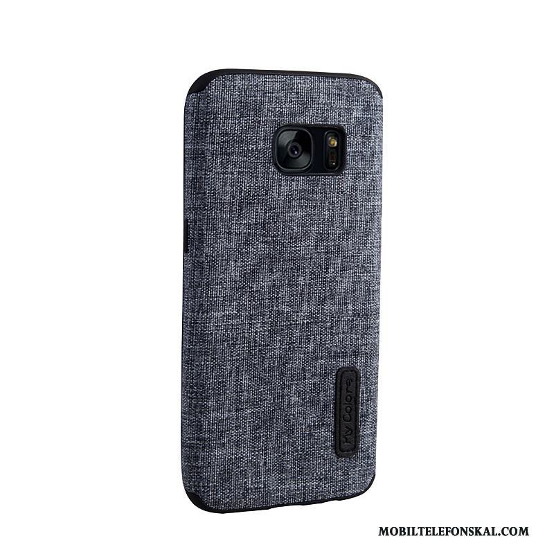 Samsung Galaxy S7 Fallskydd Mjuk Stjärna Business Skal Telefon Fodral Textil