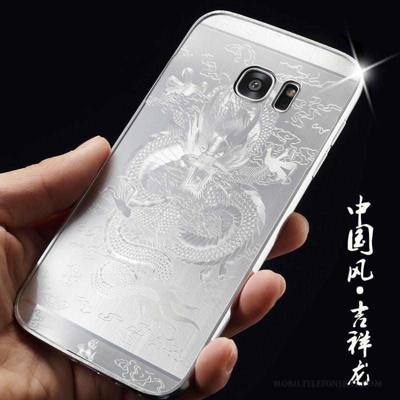 Samsung Galaxy S7 Metall Personlighet Trend Frame Fodral Skal Telefon Fallskydd