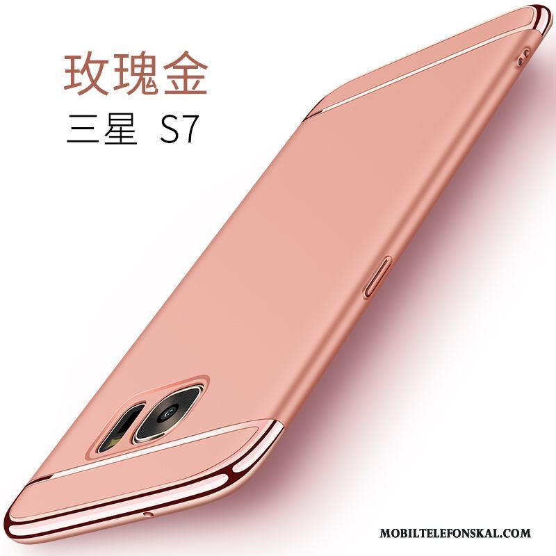 Samsung Galaxy S7 Skal Telefon Stjärna Fodral Fallskydd Rosa