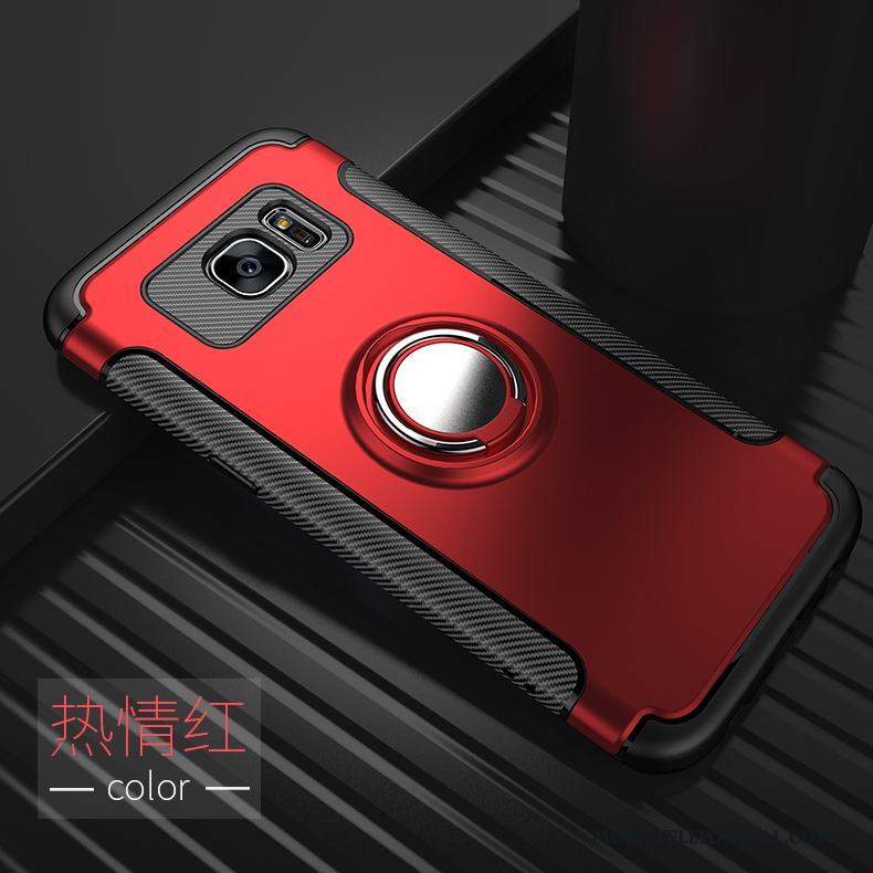 Samsung Galaxy S7 Skydd Fodral Röd Stjärna Skal Telefon All Inclusive Personlighet