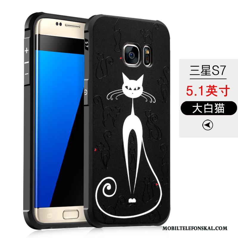 Samsung Galaxy S7 Skydd Nubuck Silikon Fodral Skal Telefon Fallskydd Stjärna