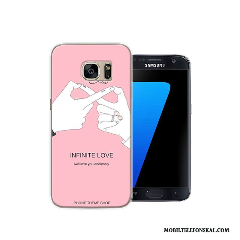 Samsung Galaxy S7 Stjärna Skal Telefon Personlighet Fallskydd Fodral Kreativa Rosa