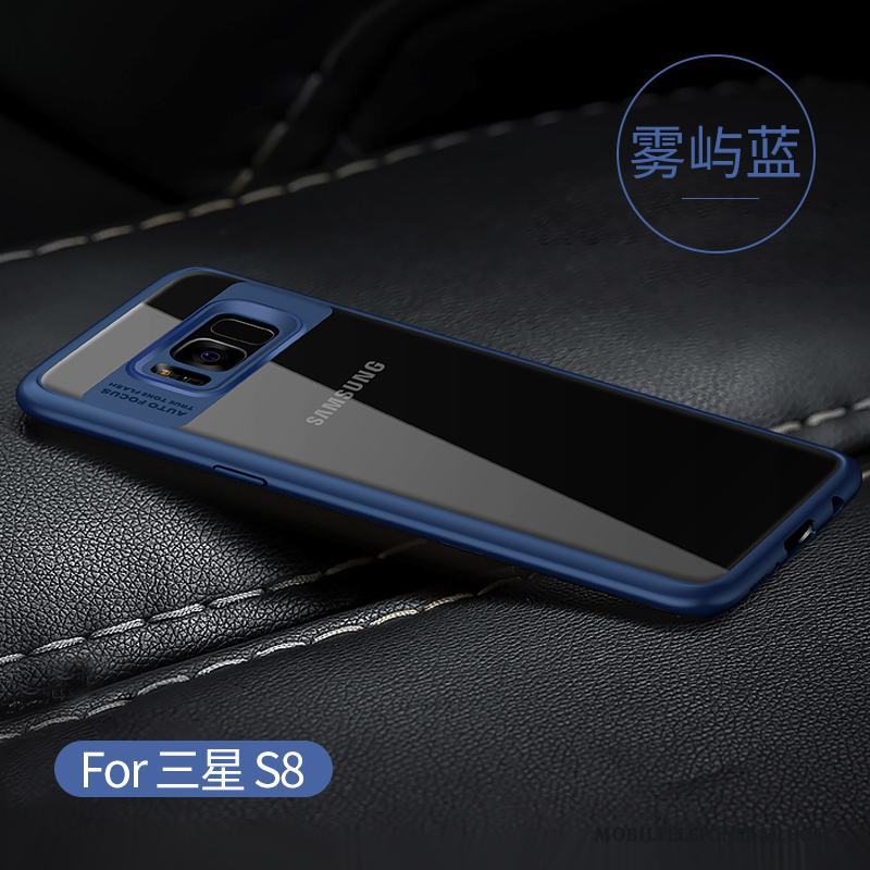 Samsung Galaxy S8 Fallskydd Silikon Personlighet Trend Blå Transparent Skal Telefon