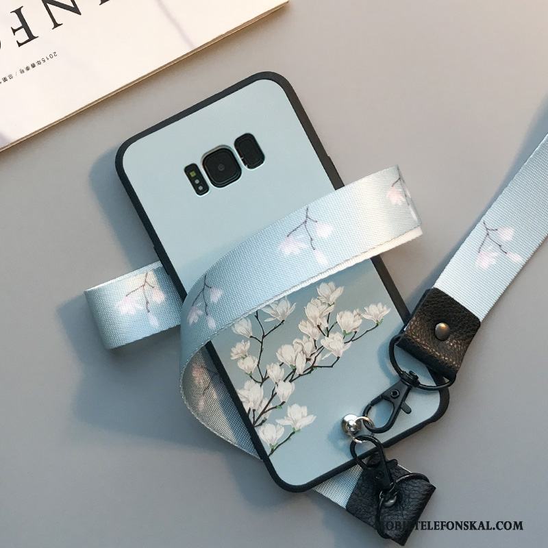 Samsung Galaxy S8+ Fodral Trend Kyla Skydd Ljusblå Silikon Skal Telefon