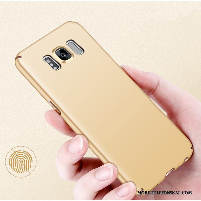 Samsung Galaxy S8+ Mobil Telefon Hård Skal Telefon Stjärna Guld Nubuck